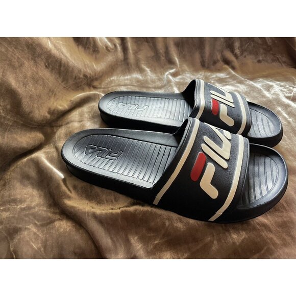FILA AUTHENTIC SPORT SLIDE SANDALS MEN'S SIZE M-12  BLUE - Picture 7 of 16